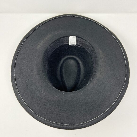 Black Wide Brim Rancher Style Hat main image 6
